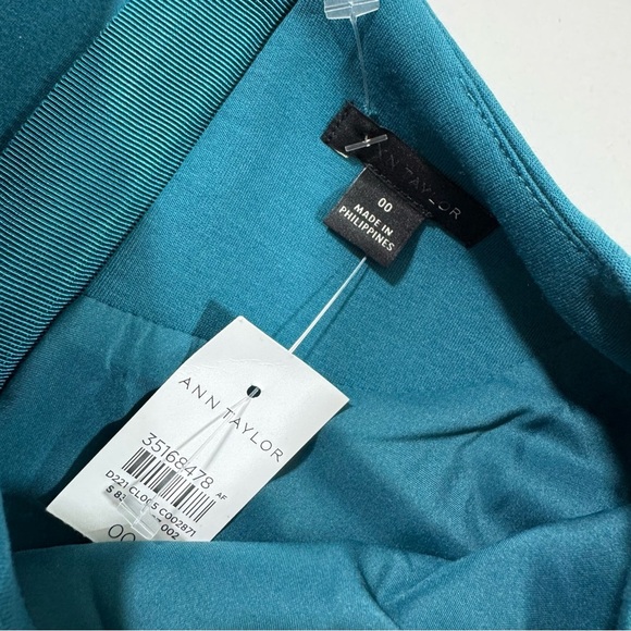 New Ann Taylor The Double Knit Midi Dress Teal - Picture 5 of 7